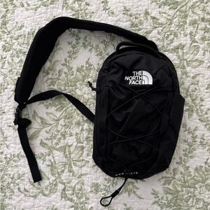The North Face Black Sling Belt Pack with Front Bungee